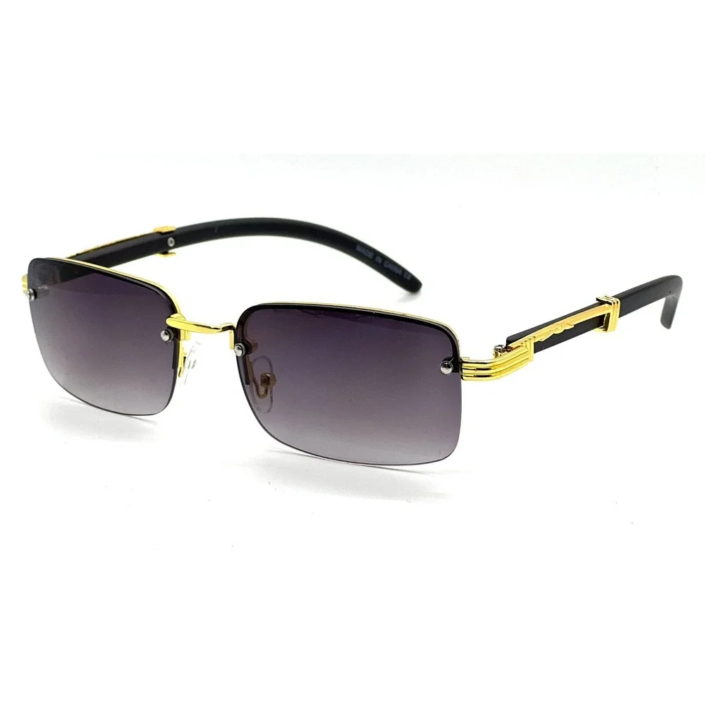 Men Sunglasses Gradient Black Lens Small Trendy Style Fashion Lentes Gafas Nuevo